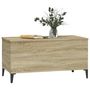 Voir la diapositive 4 : VIDAXL Table basse Chene sonoma 90x44,5x45 cm Bois d'ingenierie