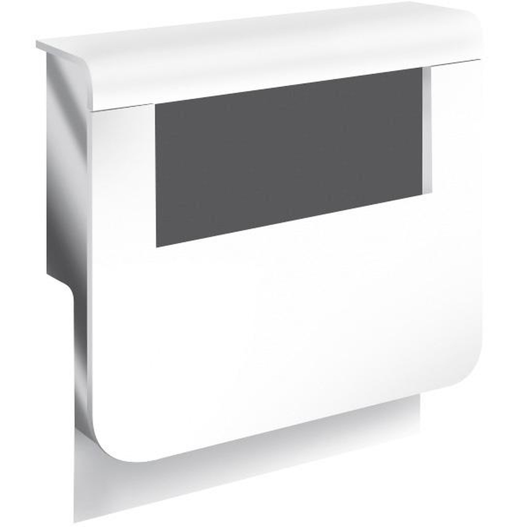 CENTRALE BRICO Adaptateur blanc pour plinthe, H. 19 x P.16.5 cm