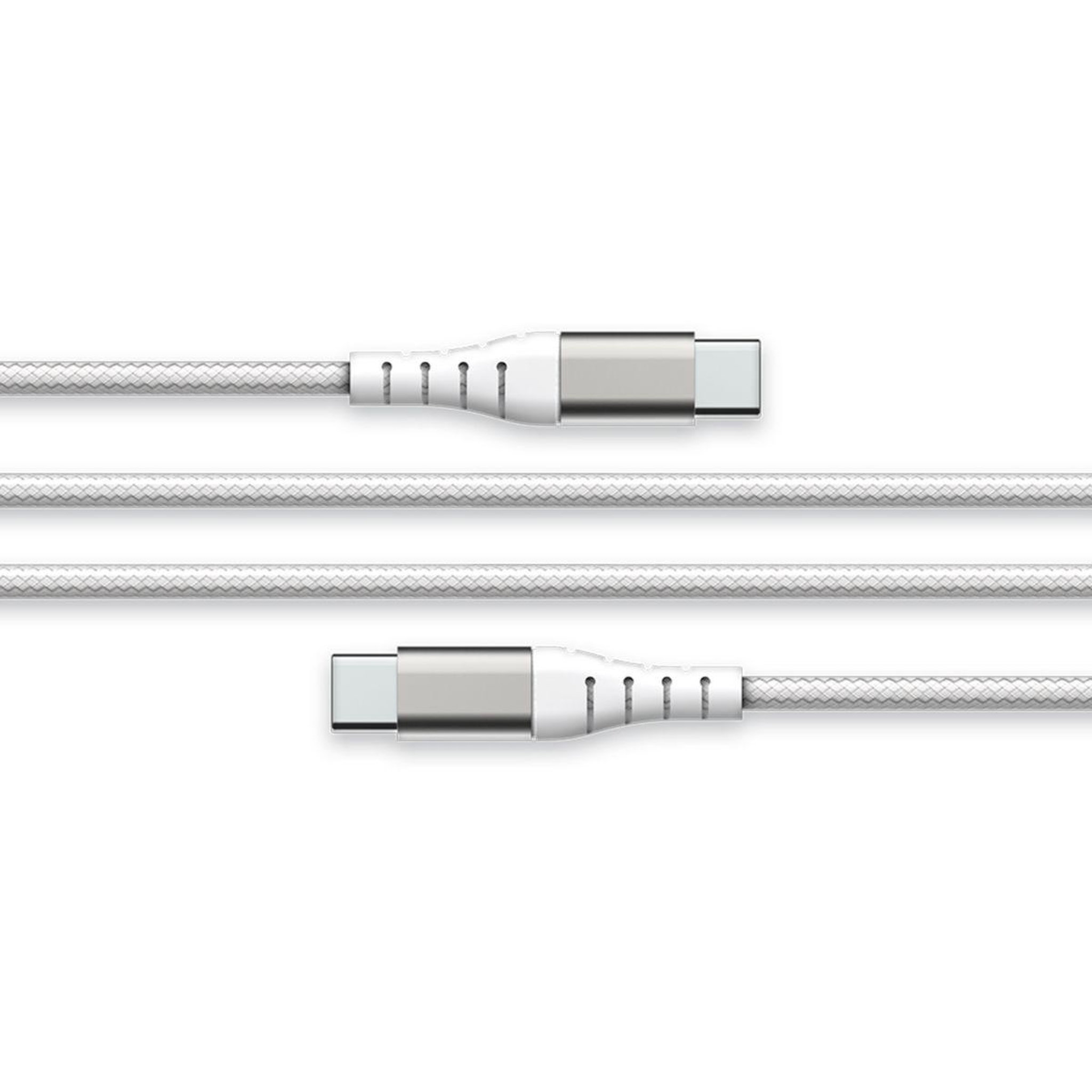 FORCE POWER Câble de charge 60w usb-c / usb-c 3m blanc renforcé