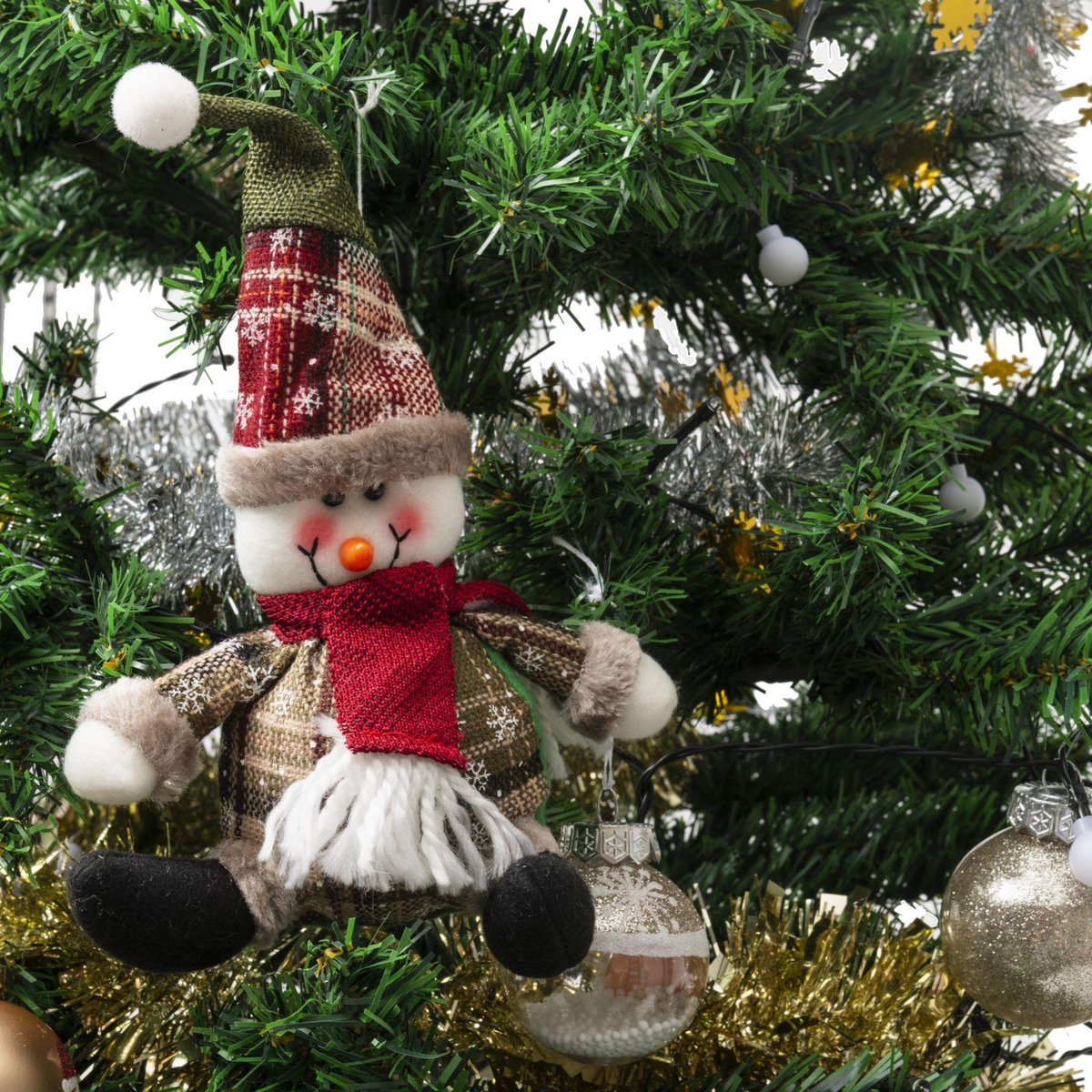 WERKAPRO Peluche assise bonhomme de neige 25cm