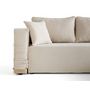 Voir la diapositive 2 : BEST MOBILIER Topaze - canapé d'angle déhoussable réversible 4 places en tissu