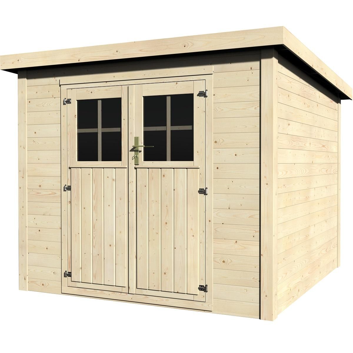 DECOR ET JARDIN Abri chalet de jardin en bois - 5.36 m² - 19mm - DURACK