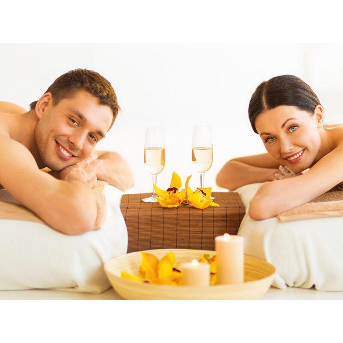 Smartbox Massage détente et dîner Menu 3 Plats en duo - Coffret Cadeau Multi-thèmes