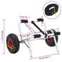 Voir la diapositive 6 : VIDAXL Chariot pour kayak pliable 45 kg aluminium