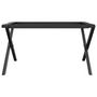 Voir la diapositive 4 : VIDAXL Pieds de table basse cadre en X 80x70x43 cm acier