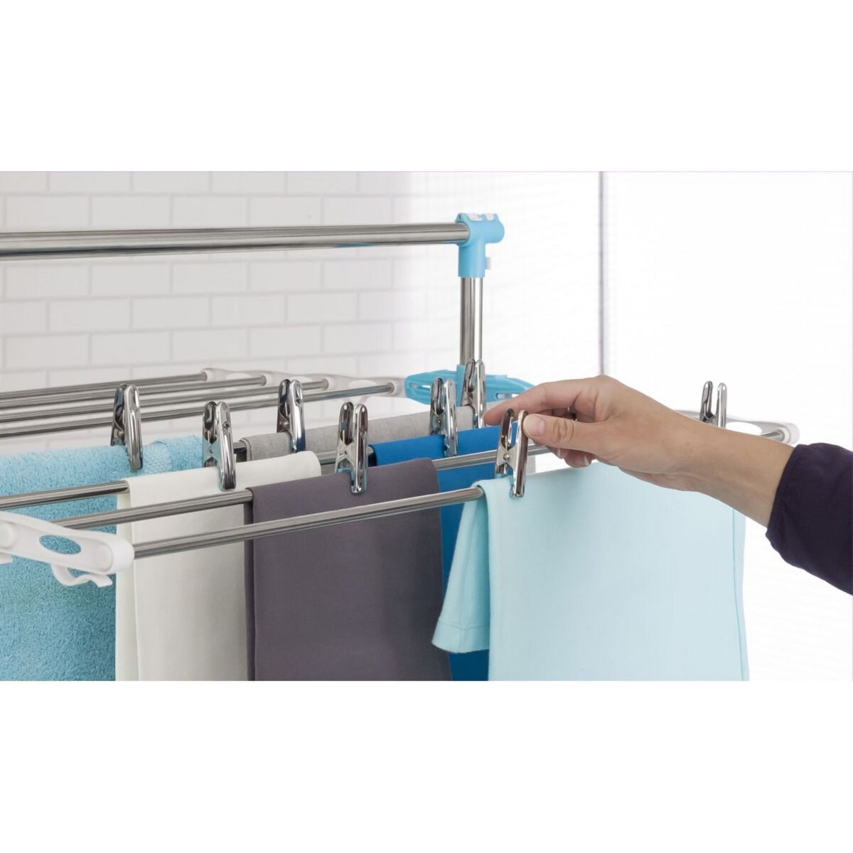 Idomya E. Séchoir Magnum avec accessoires 3 niveaux - 30m d'étendage