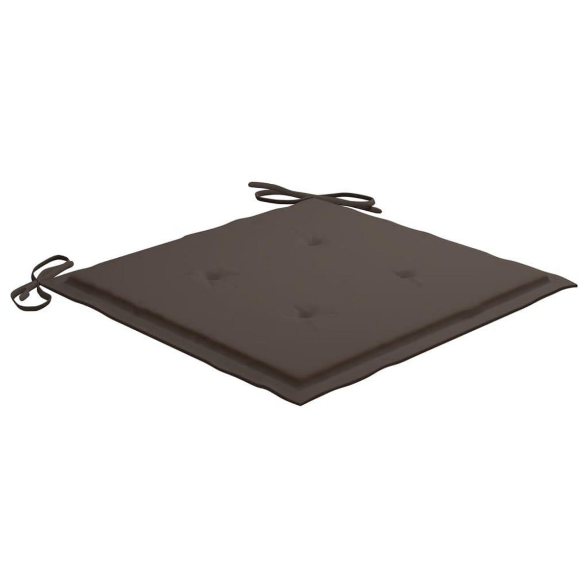 VIDAXL Coussins de chaise jardin lot de 4 taupe 40x40x3cm tissu oxford