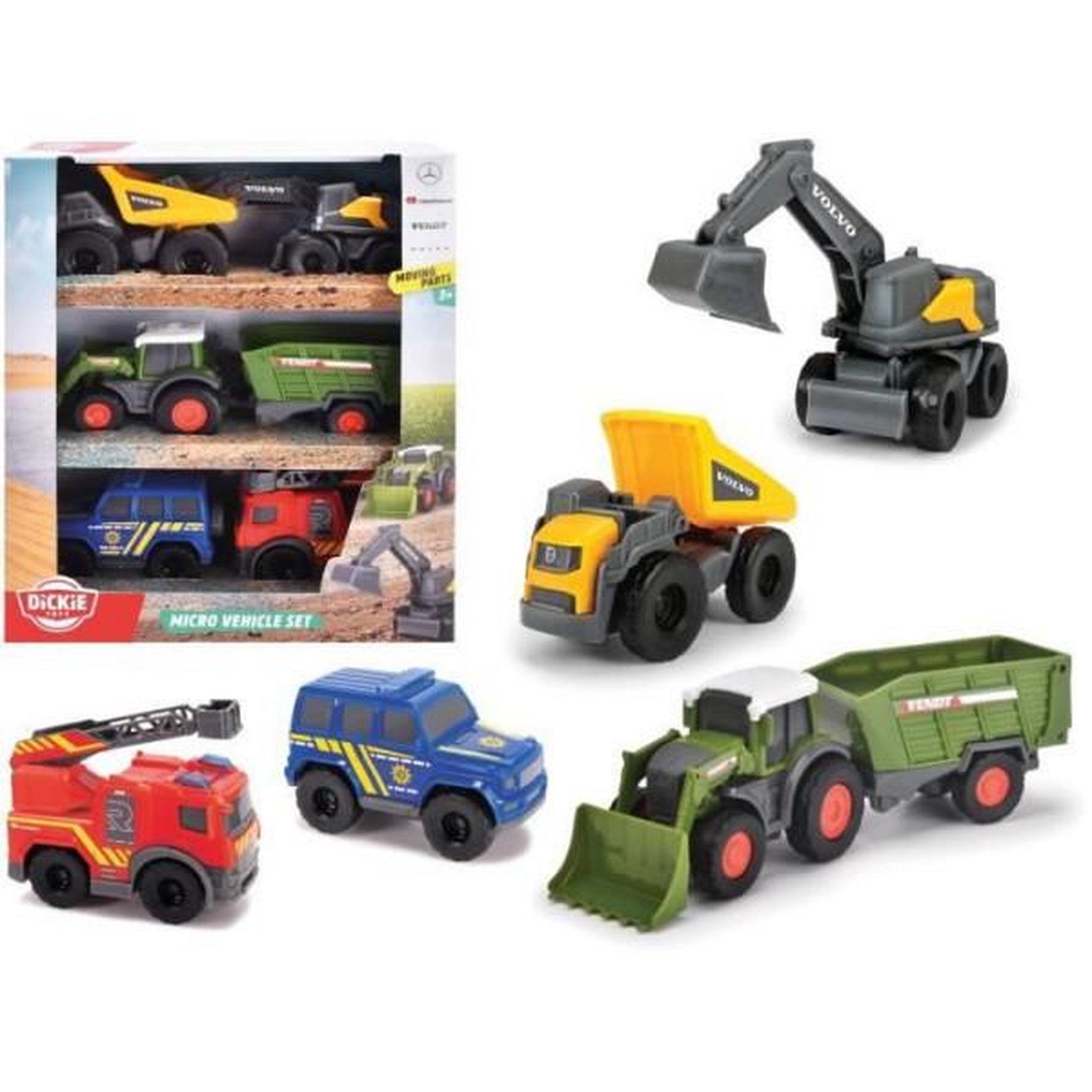DIAMOND FOOTBALL COMPANY DICKIE - Pack Micro Vehicules - 8cm