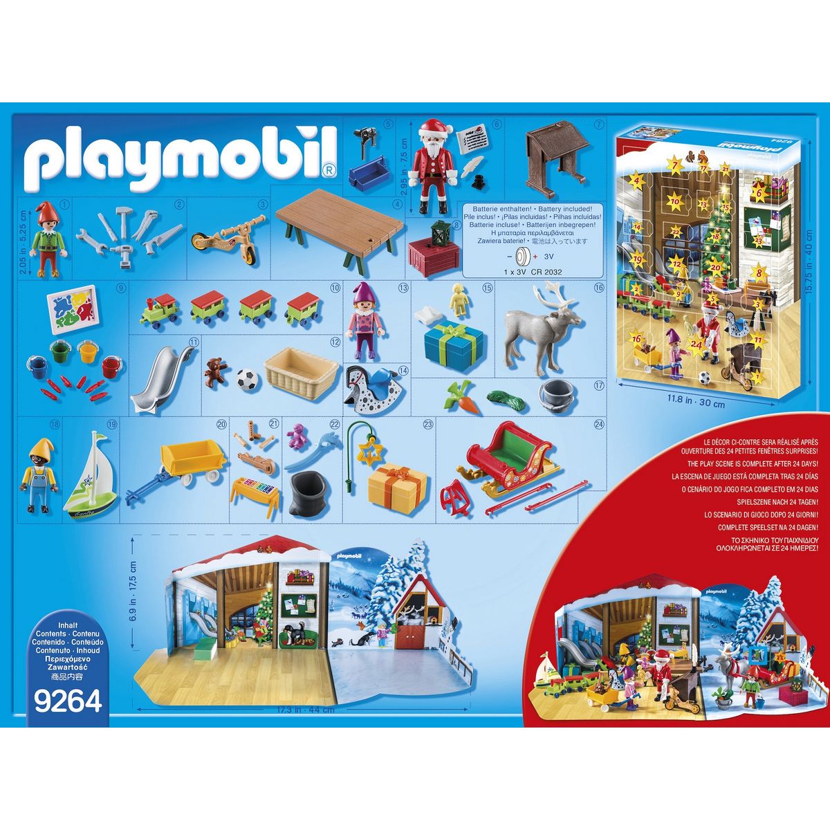 PLAYMOBIL 9264 - Calendrier de l'Avent Père Noël 