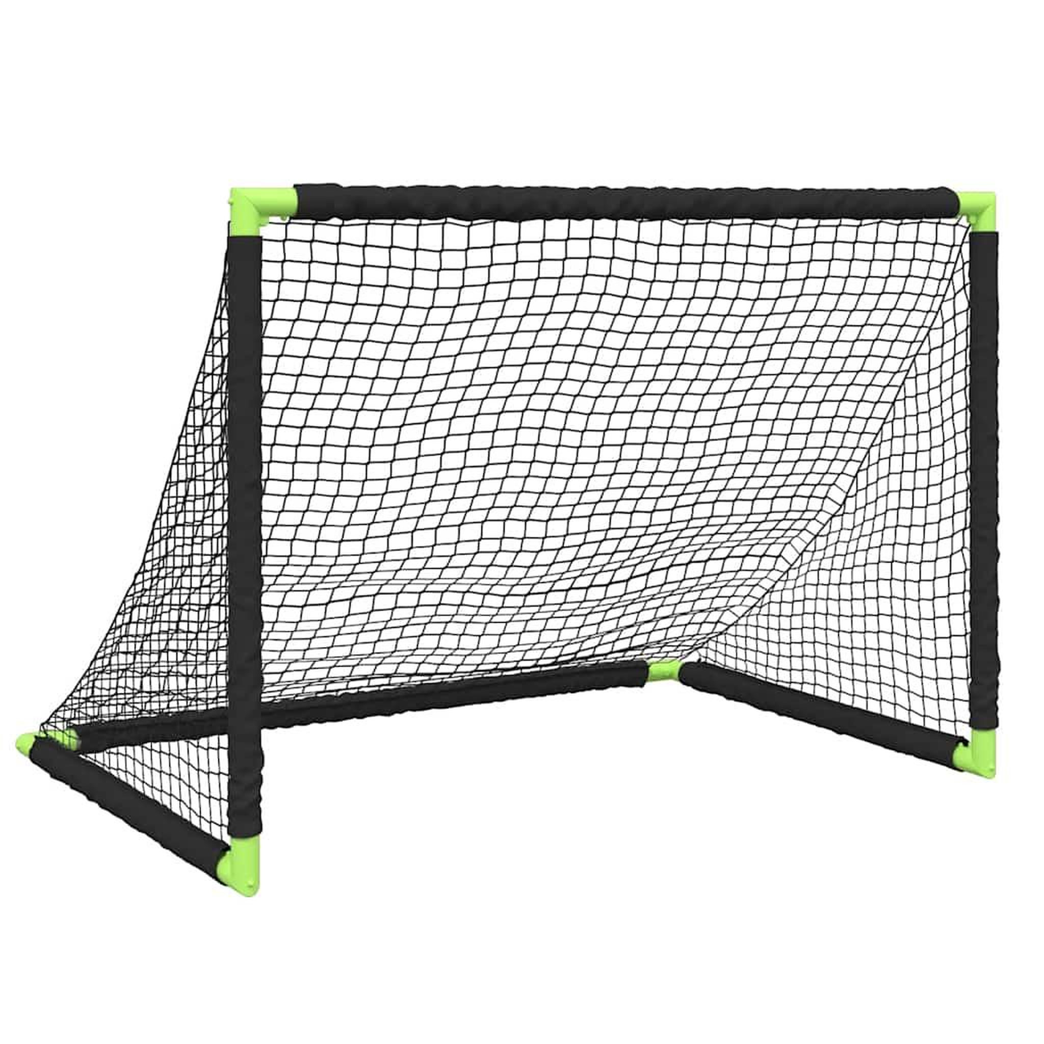 Voir la diapositive 2 : VIDAXL But de football pour enfants pliable noir 90x64x64 cm