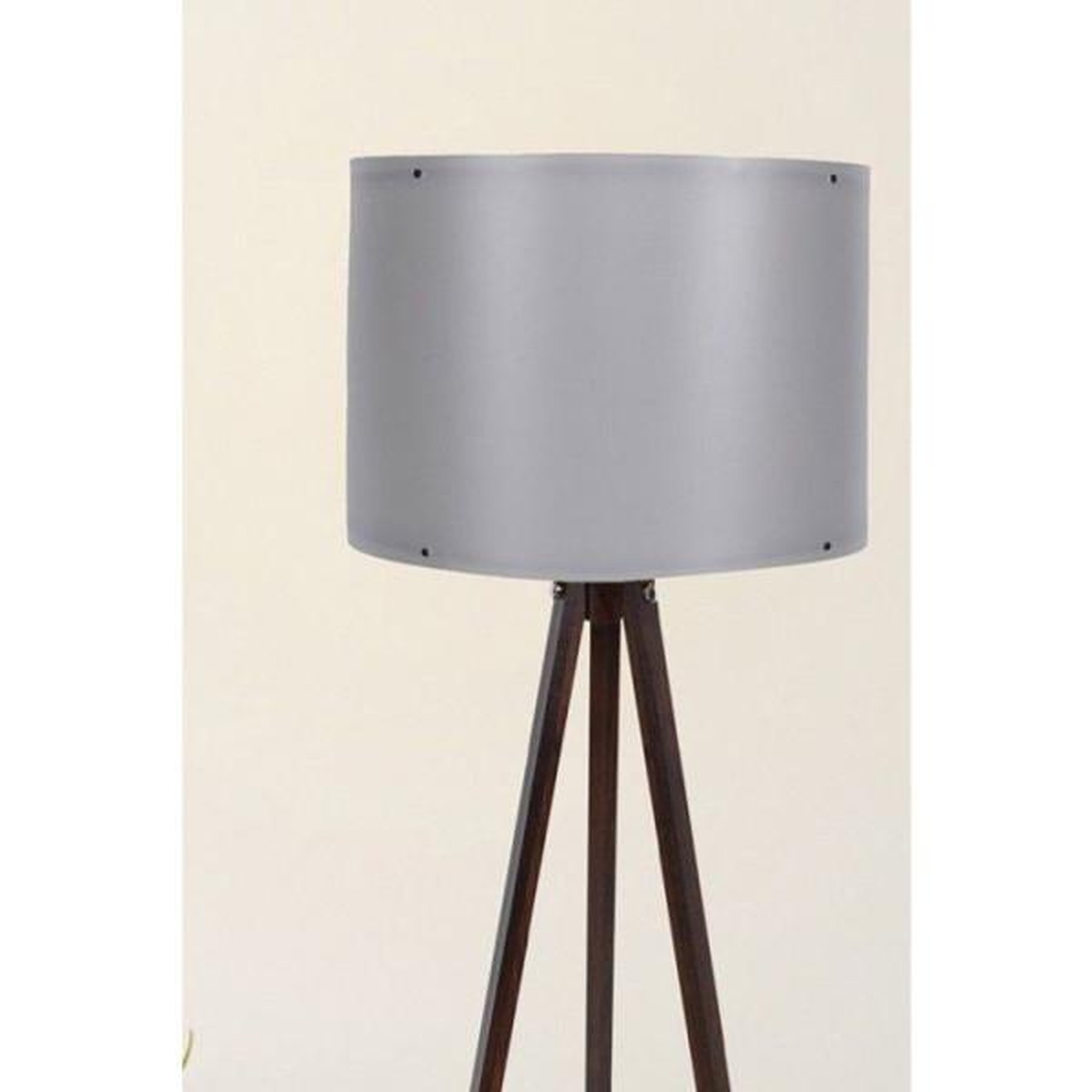 Voir la diapositive 4 : MRED Lampadaire D BY M.RED Grey Walnut - MDF - Abat-jour polypropylene - Style scandinave