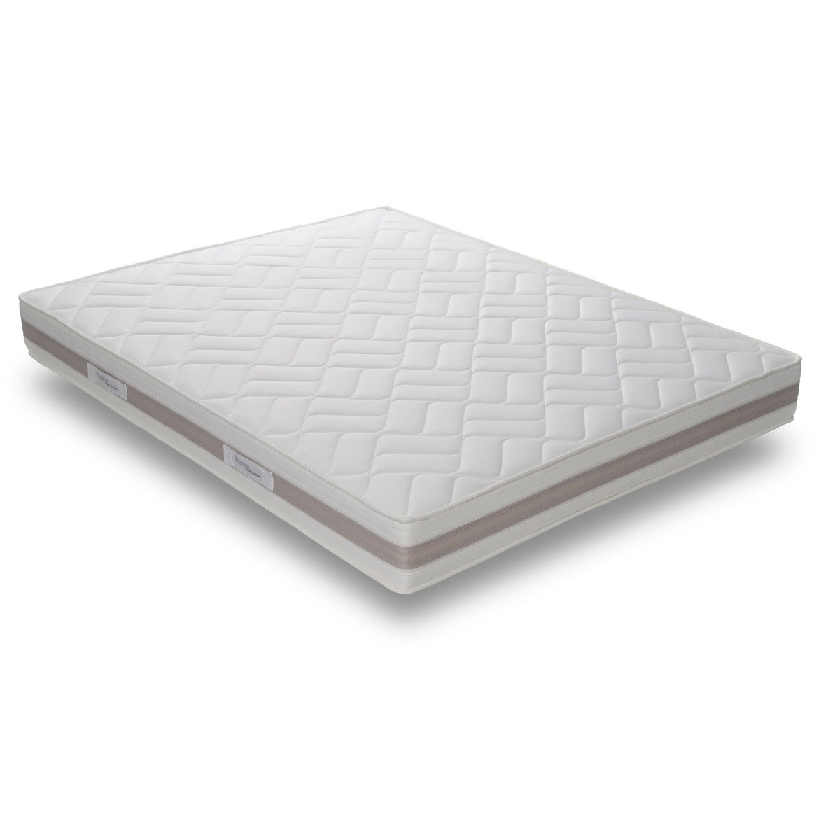 PRESTIGE Collection Ensemble matelas ressorts TEMPO GREY + sommier déco gris 140x190 cm 