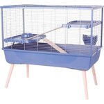 Zolux Cage grillagée lapin et rongeur sur pieds NeoLife 100 L - Zolux Bleu