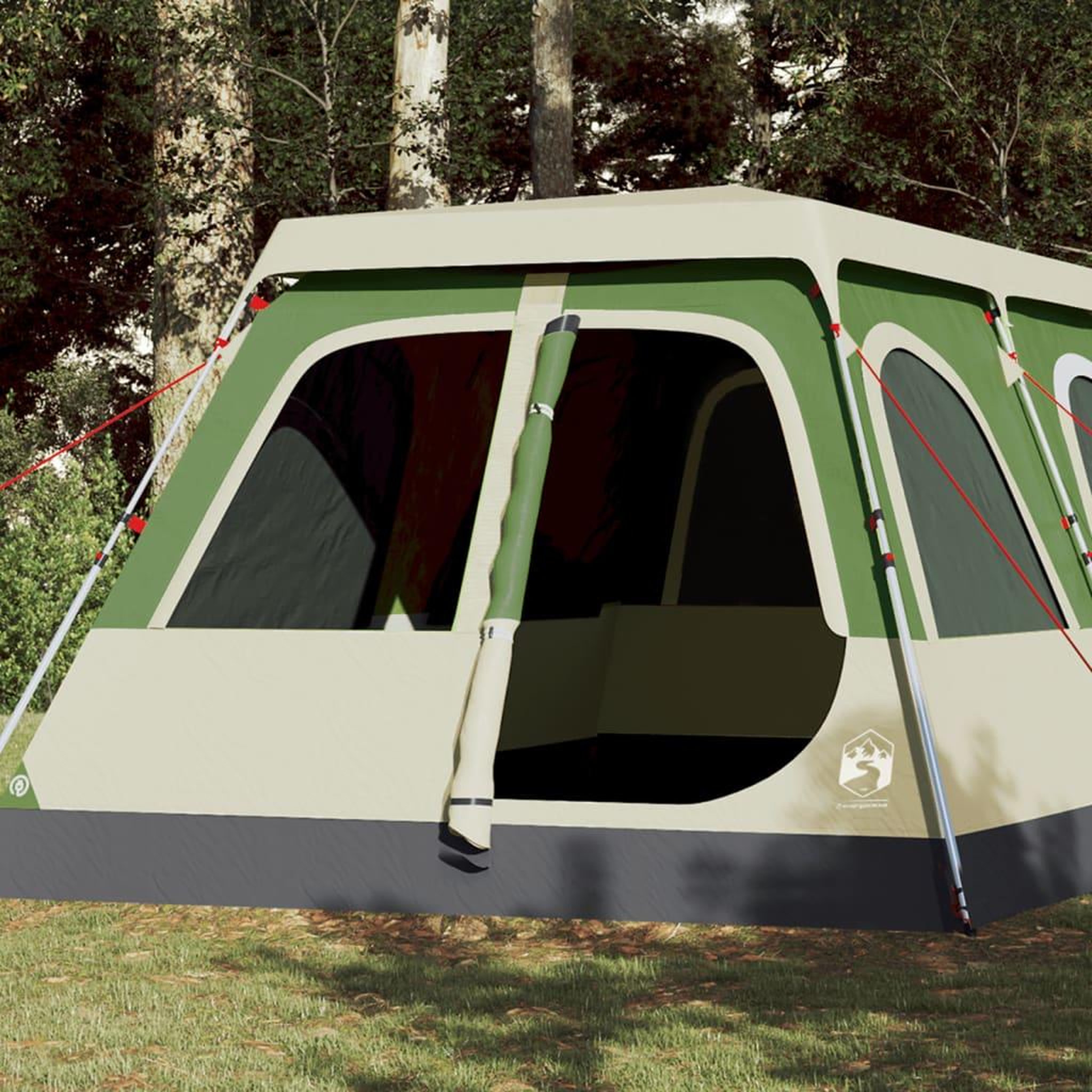 VIDAXL Tente familiale a dome 10 personnes vert liberation rapide