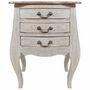 Voir la diapositive 2 : VIDAXL Table de chevet bois d'acajou massif 48x35x64 cm