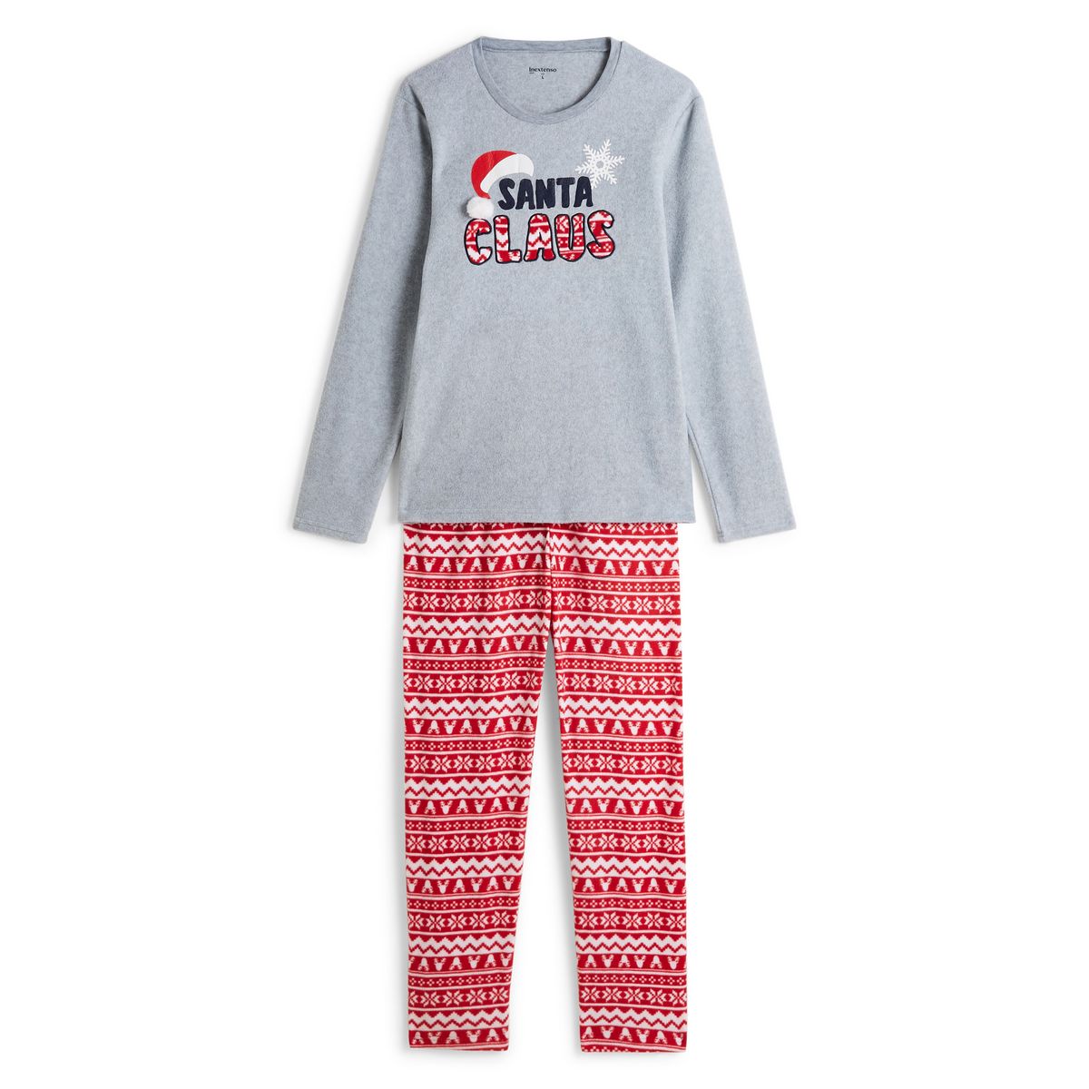 INEXTENSO Pyjama de noël gris homme