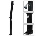 VIDAXL Douche solaire pliable Noir 214 cm 23 L