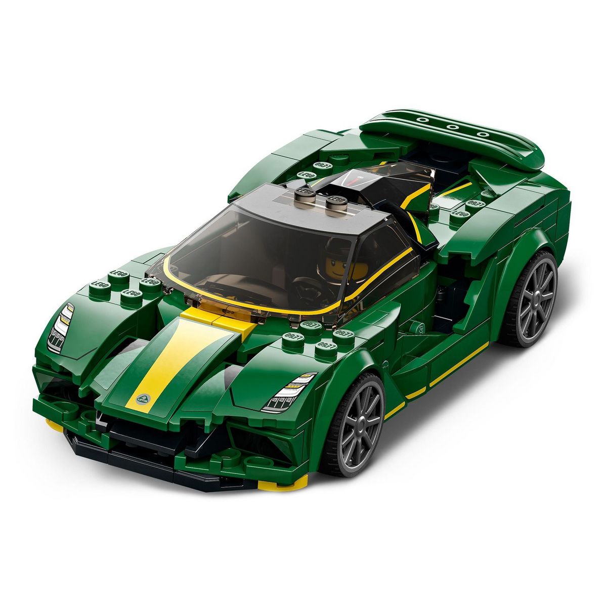 LEGO Speed Champions 76907 Lotus Evija, Voiture de Course, Jouet Réduit Avec Minifigure de Pilote de Course, Jouet Pour Enfants