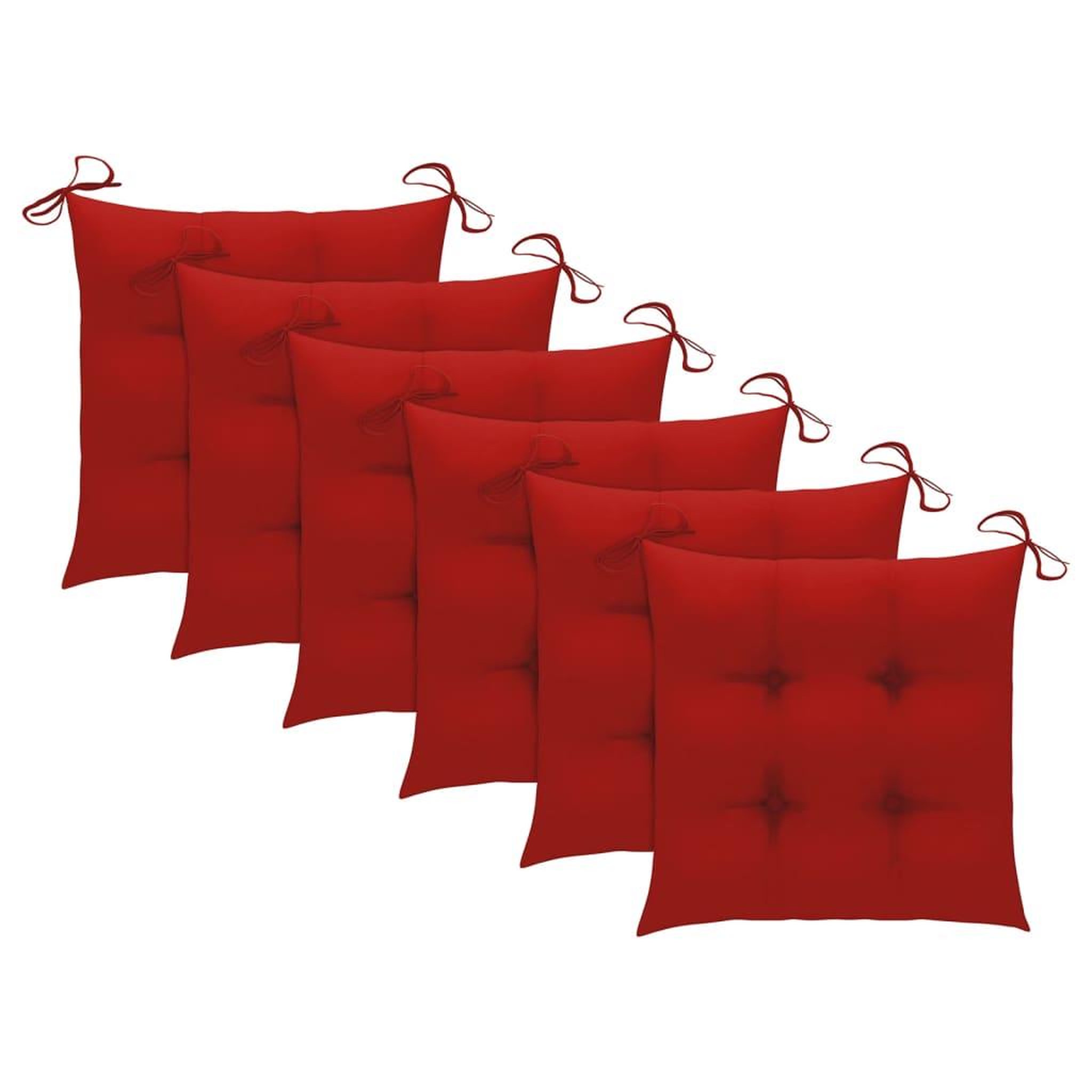 Voir la diapositive 4 : VIDAXL Chaises a manger d'exterieur lot de 6 et coussins Acacia massif