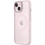 Voir la diapositive 1 : Qdos Coque bumper Iphone 15 Hybrid soft SNAP MagSafe Rose