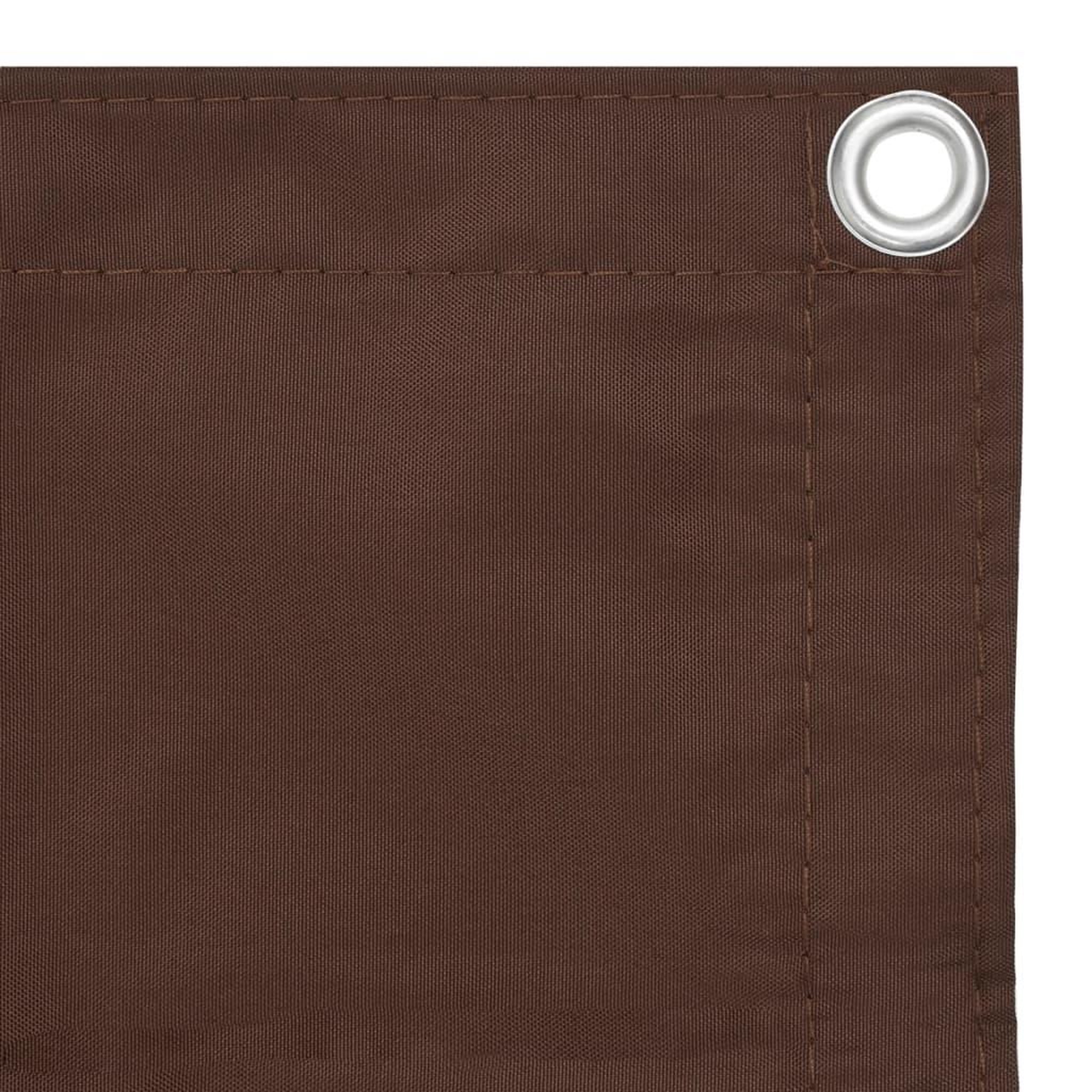 Voir la diapositive 3 : VIDAXL Ecran de balcon Marron 75x600 cm Tissu Oxford