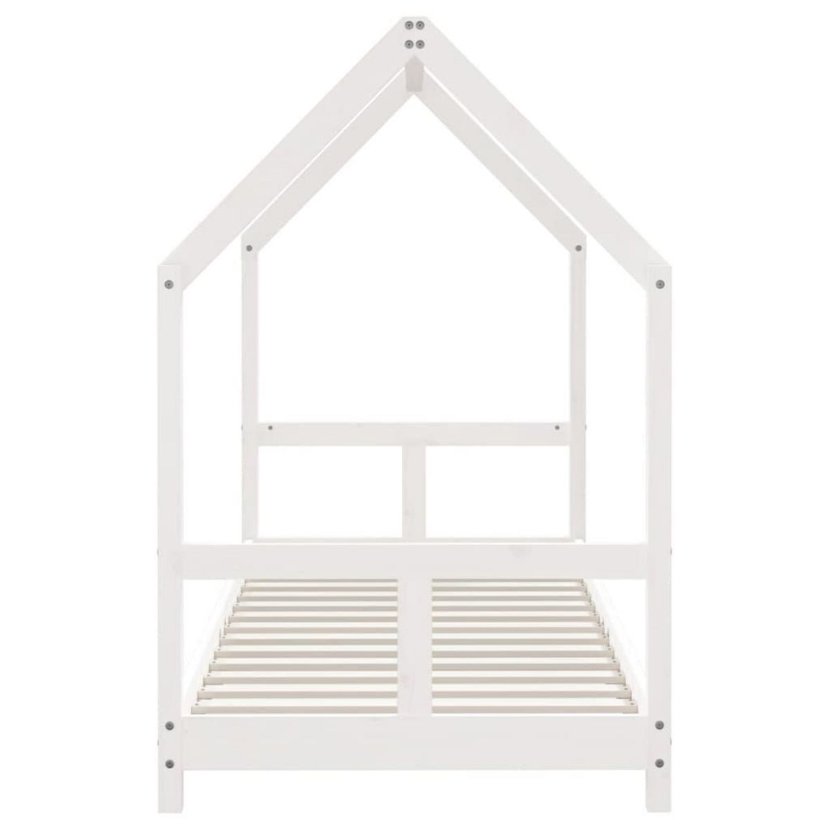 VIDAXL Cadre de lit pour enfants blanc 80x200 cm bois de pin massif