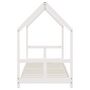 Voir la diapositive 5 : VIDAXL Cadre de lit pour enfants blanc 80x200 cm bois de pin massif