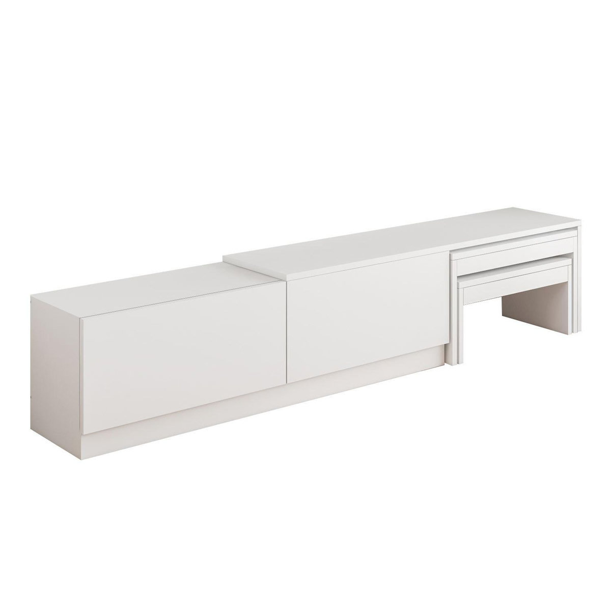 Habitat et Jardin Meuble TV en bois  Nest  - 180 x 30 x 36 cm - Blanc