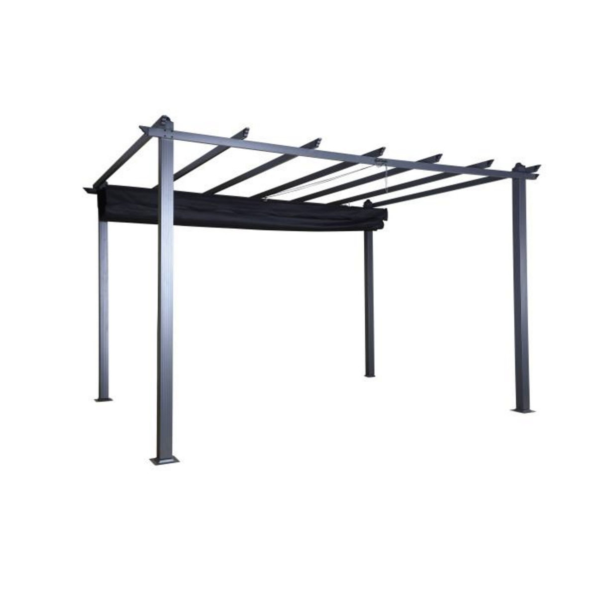 Paris Prix Pergola Avec Toit  Lazio  395cm Noir