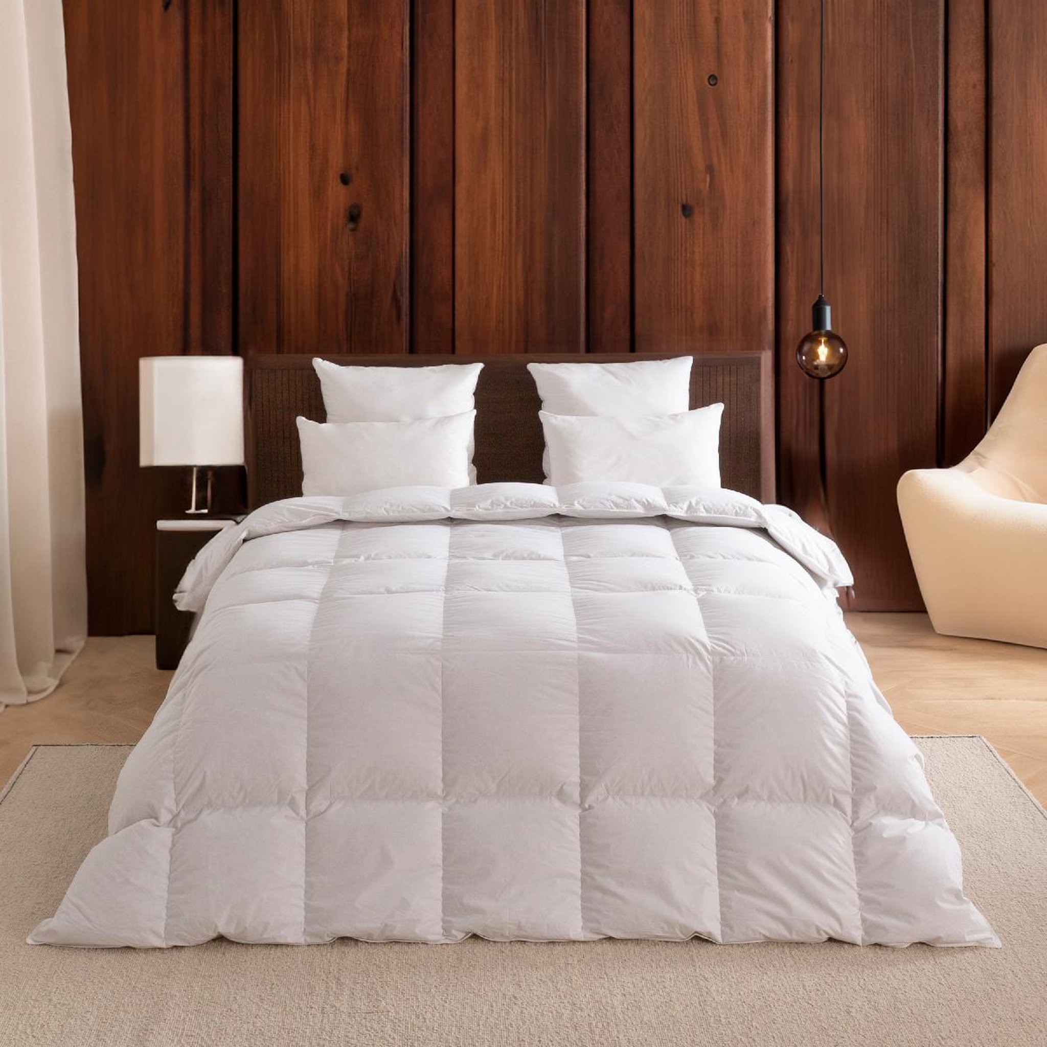Voir la diapositive 3 : DODO Couette alpage - 55% duvet - 30% laine thermorégulante - temperee