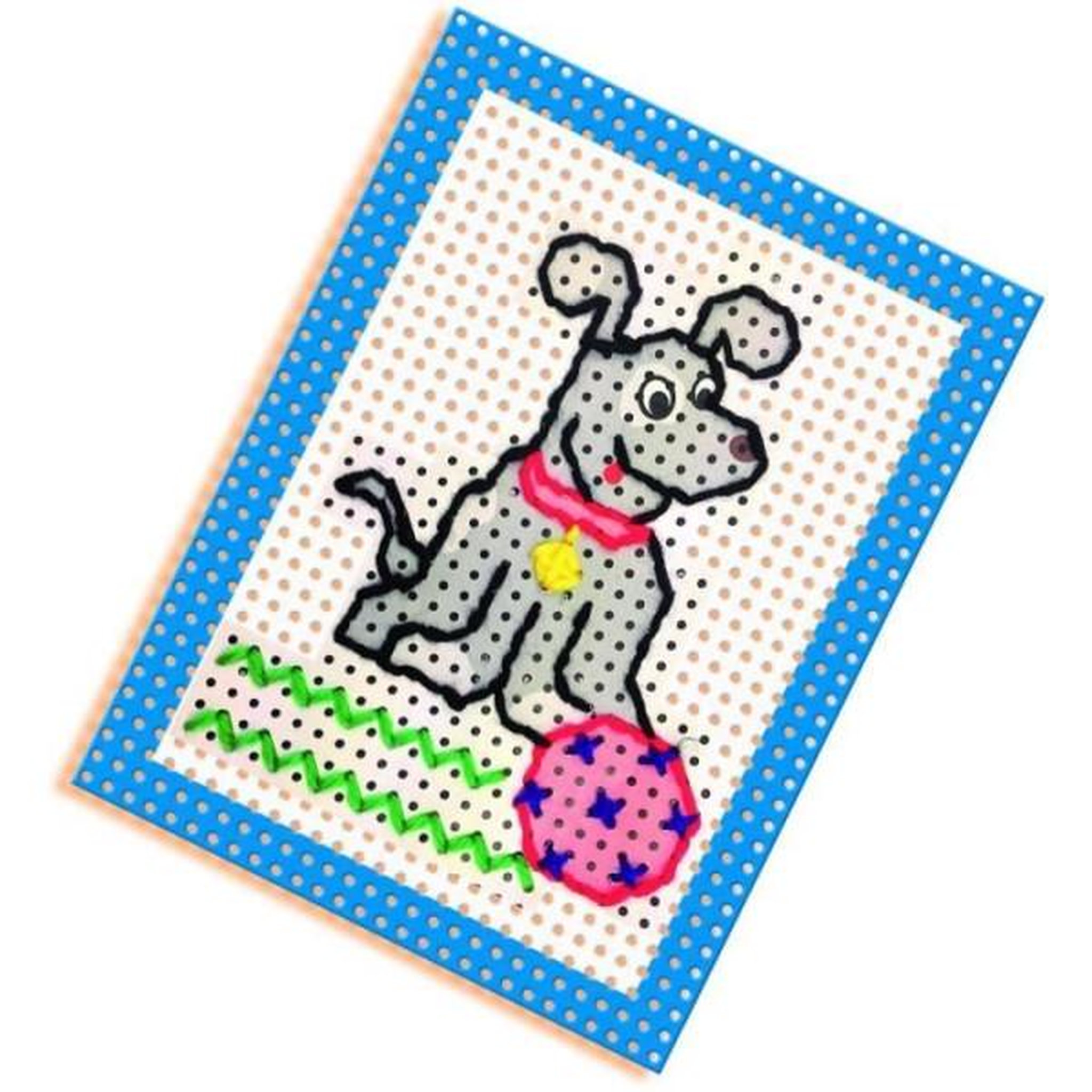 Voir la diapositive 4 : SES Creative SES CREATIVE - J'apprends a broder - Cartes préimprimées et perforées - Toile a gros trous - Pour enfant de plus de 3 ans