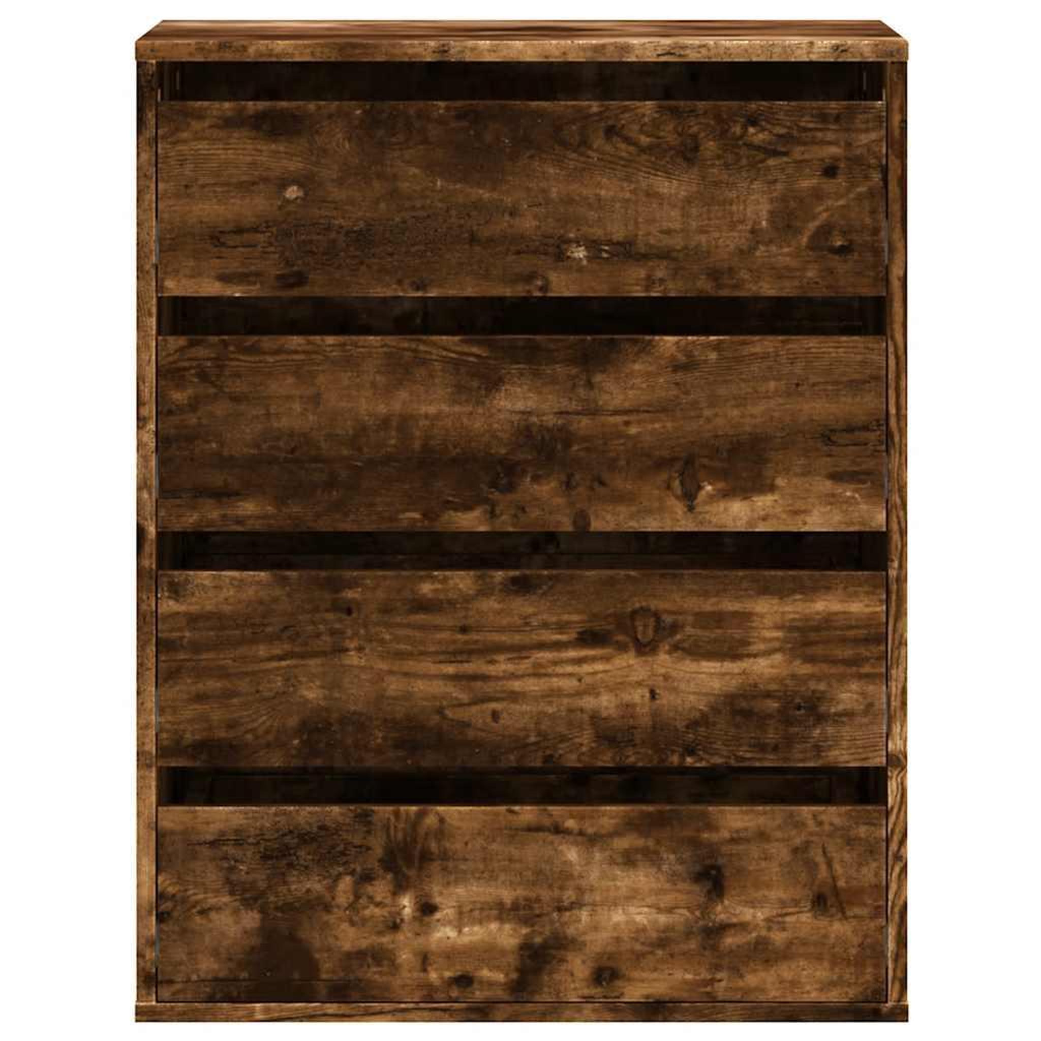 Voir la diapositive 4 : VIDAXL Commode d'angle chene fume 60x41x76 cm bois d'ingenierie