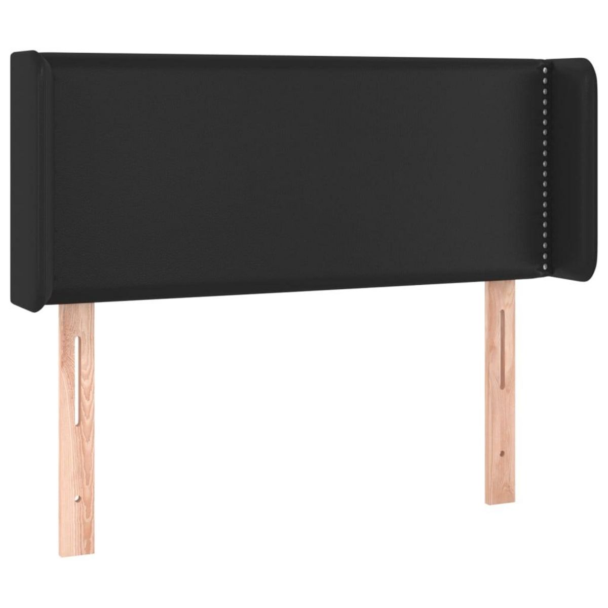 VIDAXL Tete de lit avec oreilles Noir 103x16x78/88 cm Similicuir