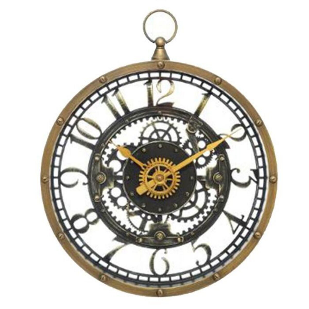 ATMOSPHERA Pendule Murale Mécanique  Tazar  26cm Naturel