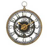 ATMOSPHERA Pendule Murale Mécanique  Tazar  26cm Naturel