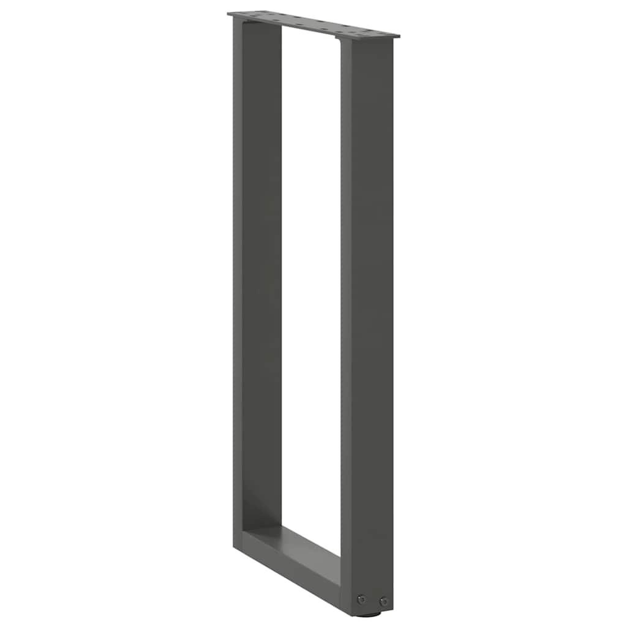 Voir la diapositive 4 : VIDAXL Pieds de table basse forme de U 2 pcs anthracite 38x(72-73) cm