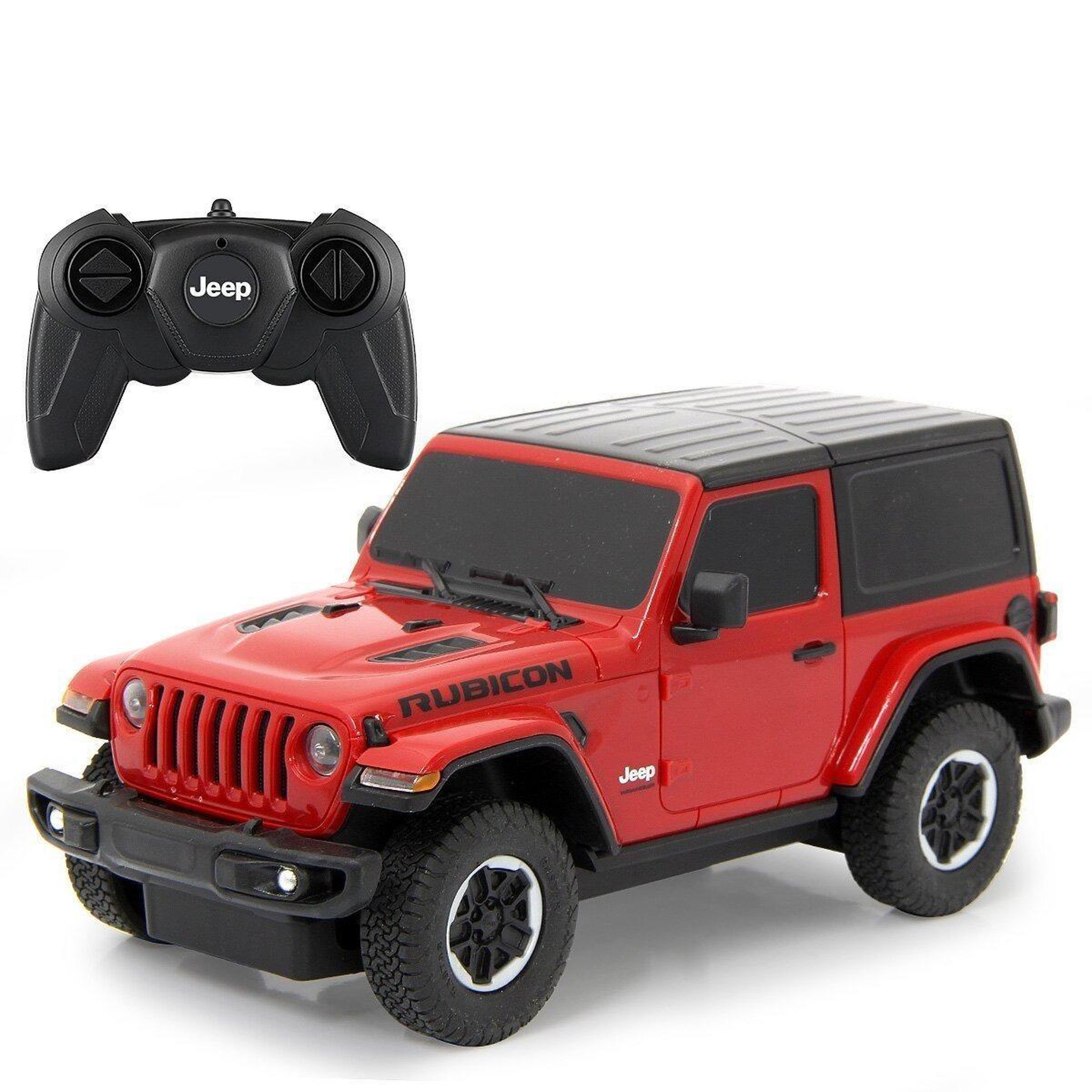 Jamara Voiture télécommandée jeep wrangler jl 1:24 rouge 2,4ghz