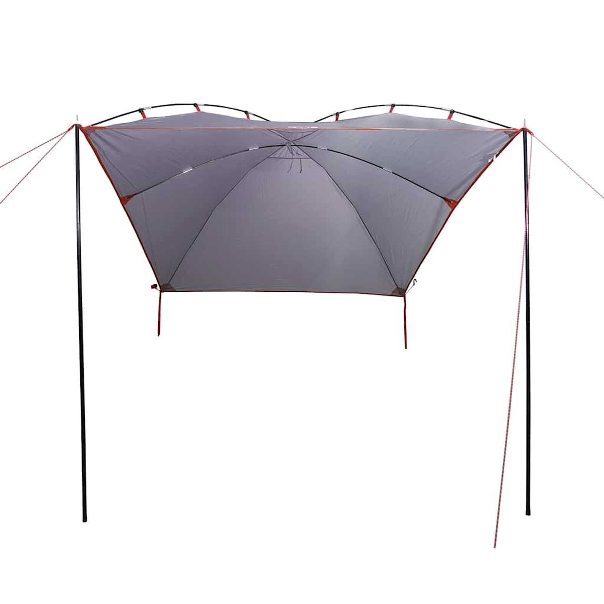 Voir la diapositive 4 : VIDAXL Tente de voiture gris et orange impermeable