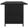 Voir la diapositive 3 : VIDAXL Table a manger de jardin Noir 110x70x65 cm Resine tressee