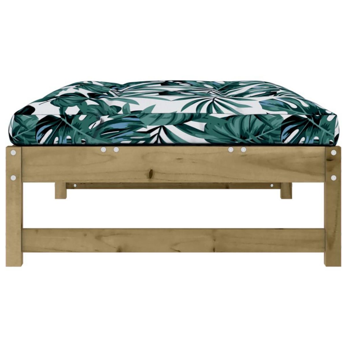 VIDAXL Repose-pied de jardin 120x80 cm bois de pin impregne
