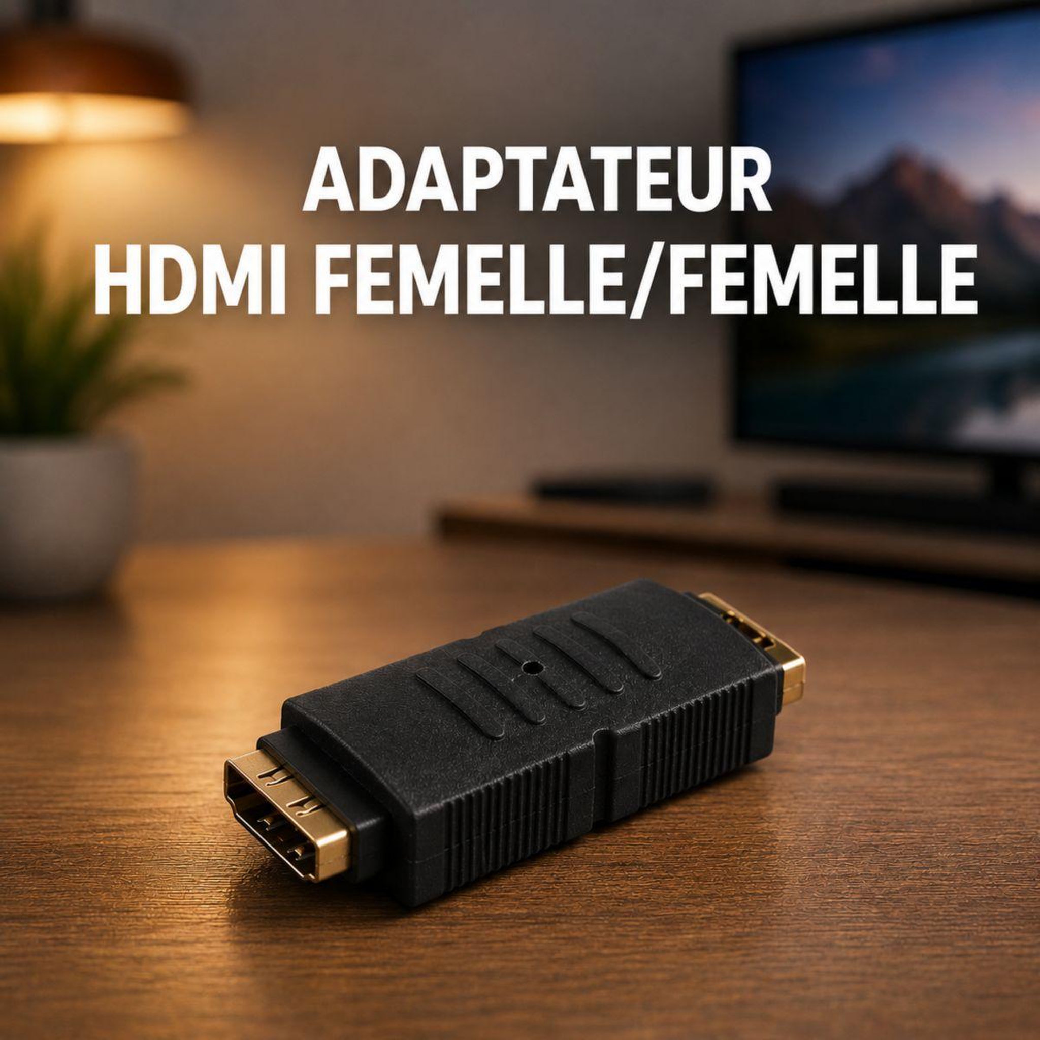 Voir la diapositive 2 : ESSENTIEL B Adaptateur HDMI HDMI vers HDMI F/F