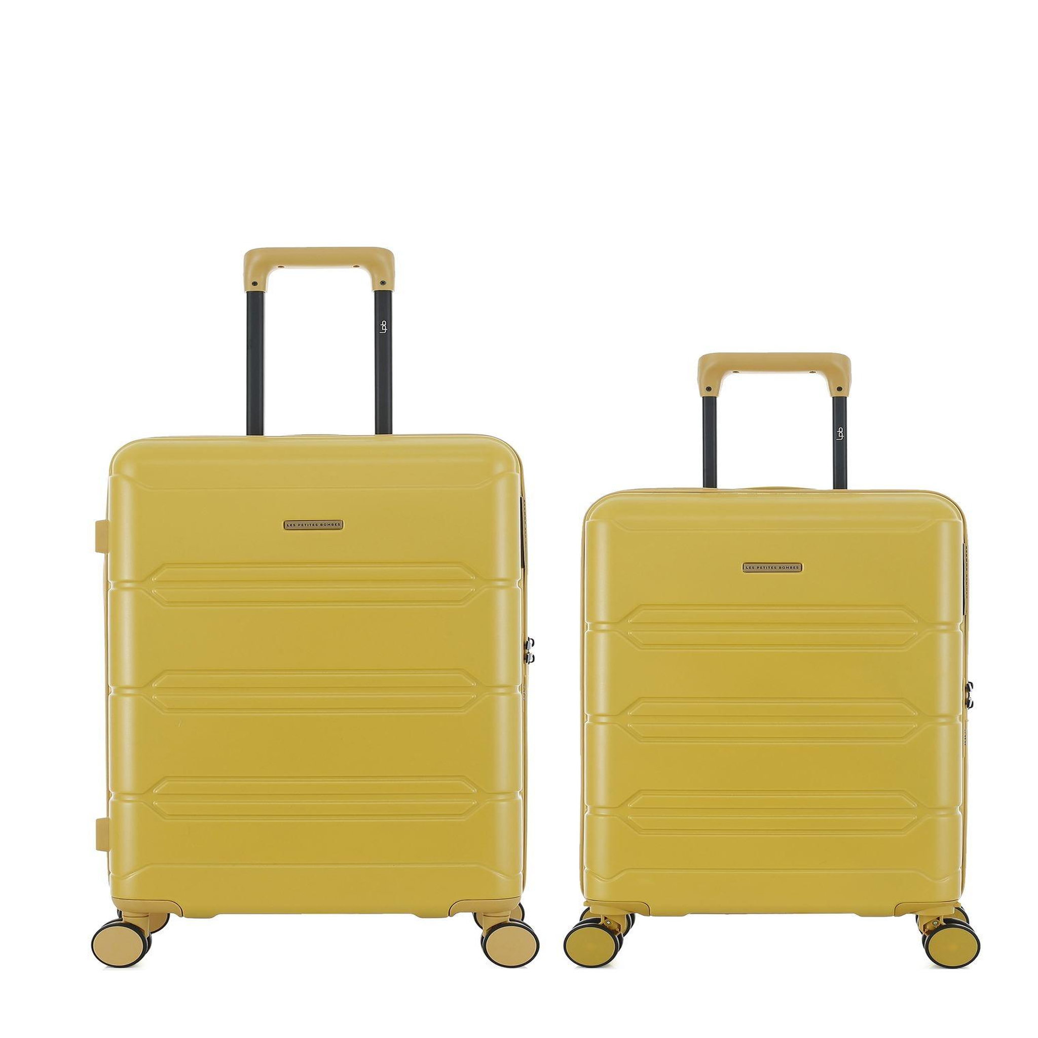 LES P'TITES BOMBES LPB Lot de 2 Valises Rigides Taille Moyenne et Cabine LYNDA