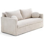 Voir la diapositive 5 : LISA DESIGN Serena - canapé droit déhoussable 3 places en velours texturé