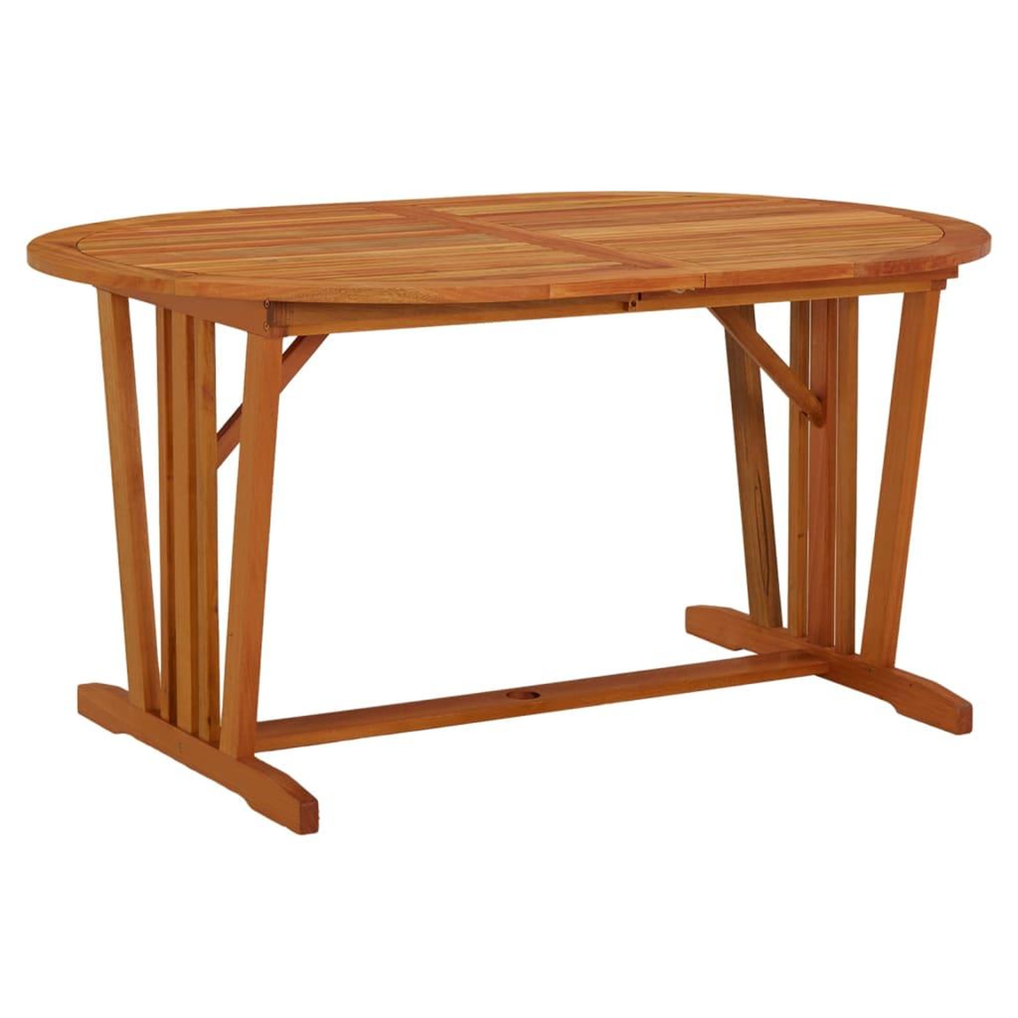 Voir la diapositive 5 : VIDAXL Table de jardin 200x100x75 cm bois d'eucalyptus solide