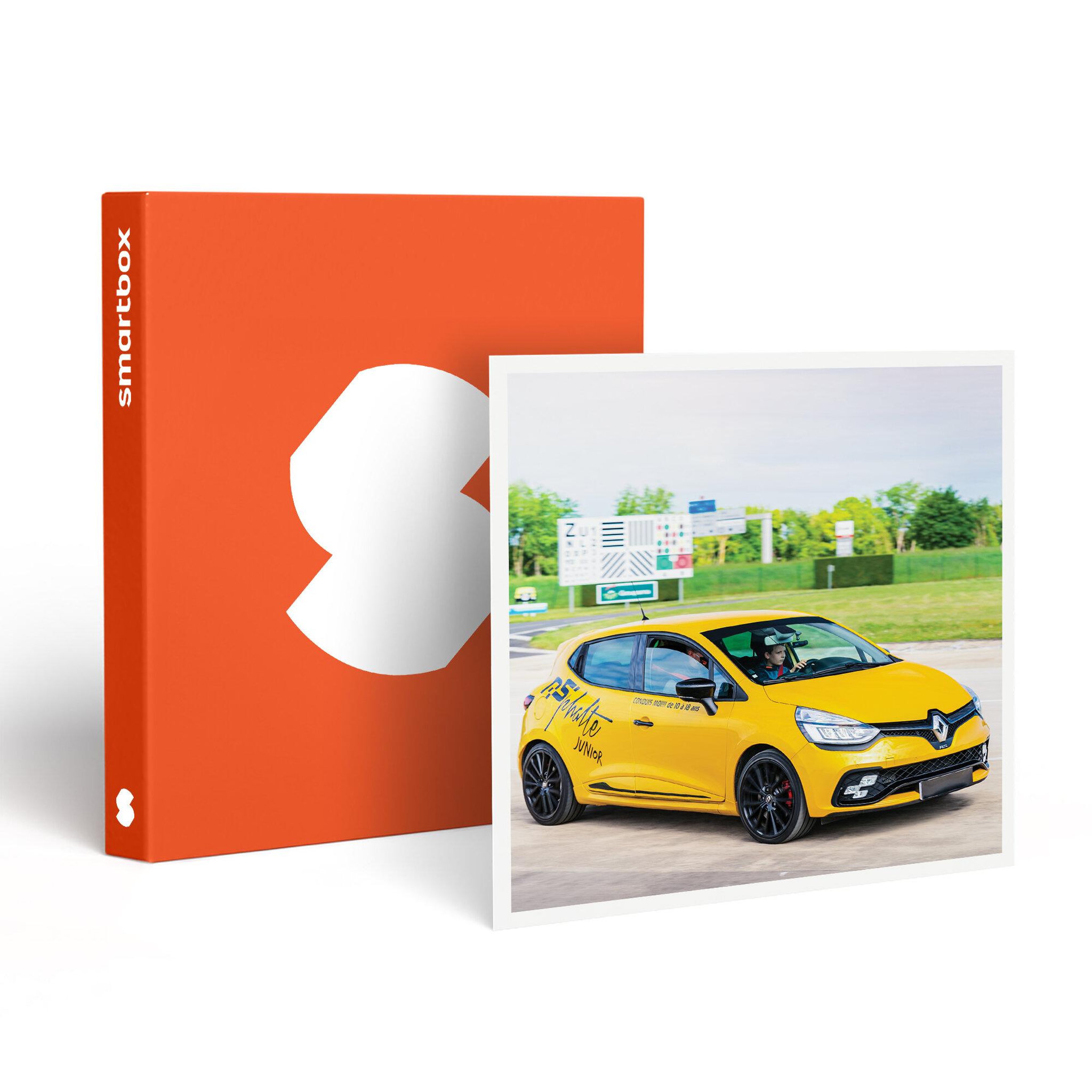 Smartbox Stage d'initiation à la conduite junior : 2 tours de circuit en Clio RS pour 1 enfant - Coffret Cadeau Sport & Aventure
