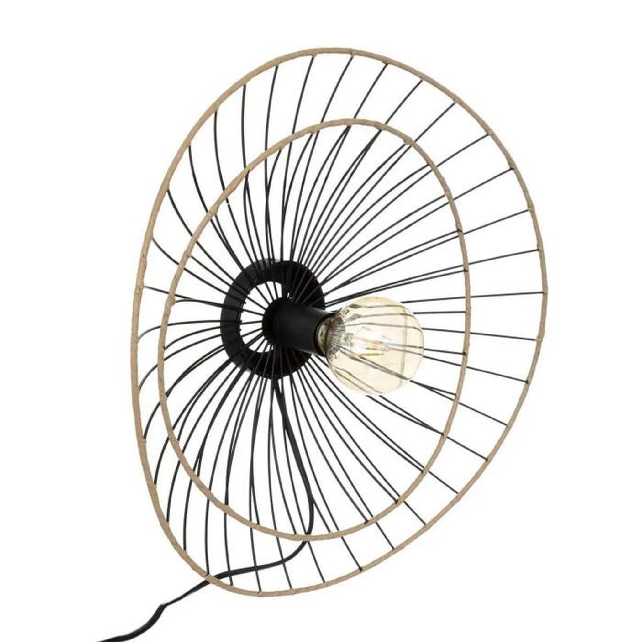 ATMOSPHERA Applique Murale en Métal Design  Alara  45cm Noir