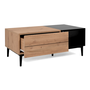 Voir la diapositive 3 : CONCEPT USINE Table basse style industriel avec rangements NOVI