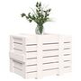 Voir la diapositive 4 : VIDAXL Boîte de rangement Blanc 58x40,5x42 cm Bois massif de pin