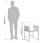 Voir la diapositive 6 : VIDAXL Chaises de jardin avec coussins lot de 4 gris resine tressee