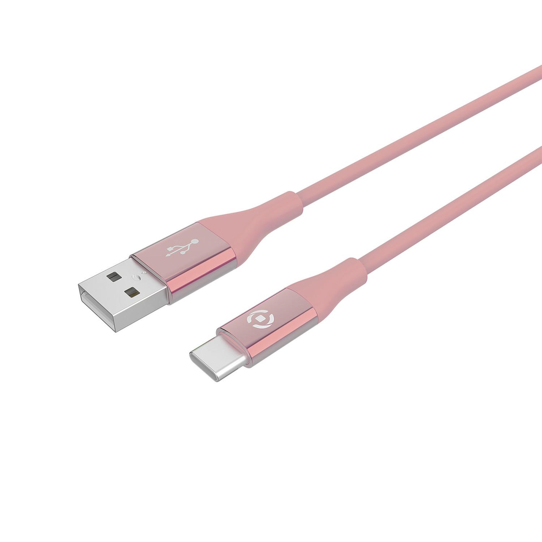 Voir la diapositive 1 : CELLY Celly USBTYPECCOLORPK câble USB 1 m USB 2.0 USB A USB C Rose